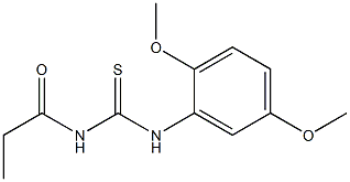 N-{[(2,5-dimethoxyphenyl)amino]carbonothioyl}propanamide 结构式