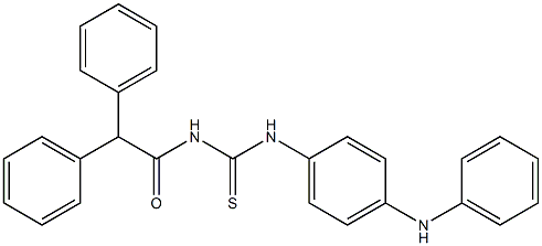 N-{[(4-anilinophenyl)amino]carbonothioyl}-2,2-diphenylacetamide 结构式