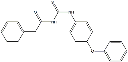 N-{[(4-phenoxyphenyl)amino]carbonothioyl}-2-phenylacetamide 结构式