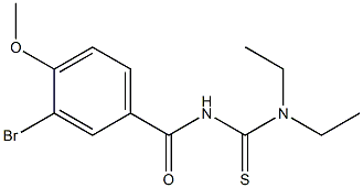 3-bromo-N-[(diethylamino)carbonothioyl]-4-methoxybenzamide 结构式