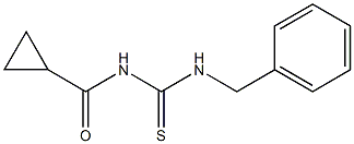 N-[(benzylamino)carbonothioyl]cyclopropanecarboxamide 结构式