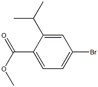 4-溴-2-异丙基苯甲酸甲酯 结构式