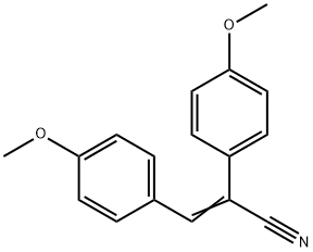 Benzeneacetonitrile,4-methoxy-a-[(4-methoxyphenyl)methylene]- 结构式