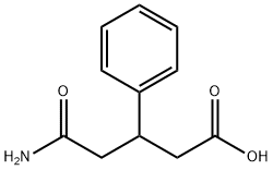 5-amino-5-oxo-3-phenylpentanoic acid 结构式