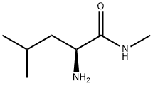 (2S)-2-氨基-N,4-二甲基戊酰胺 结构式