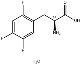 2,4,5-Trifluoro-L-Phenylalanine monohydrate 结构式