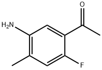 1-(5-Amino-2-fluoro-4-methyl-phenyl)-ethanone 结构式