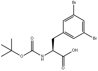 N-Boc-3,5-Dibromo-L-phenylalanine 结构式