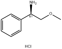 (R)-2-甲氧基-1-苯乙胺盐酸盐 结构式