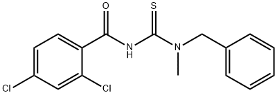 N-{[benzyl(methyl)amino]carbonothioyl}-2,4-dichlorobenzamide 结构式