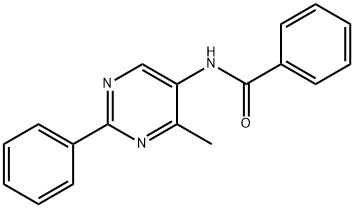Benzamide, N-(4-methyl-2-phenyl-5-pyrimidinyl)- 结构式