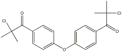 1-Propanone, 1,1'-(oxydi-4,1-phenylene)bis[2-chloro-2-methyl- 结构式