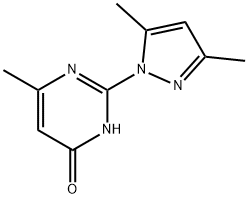 2-(3,5-二甲基-1H-吡唑-1-基)-6-甲基嘧啶-4-醇 结构式