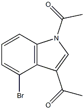 1H-Indole, 1,3-diacetyl-4-bromo- 结构式