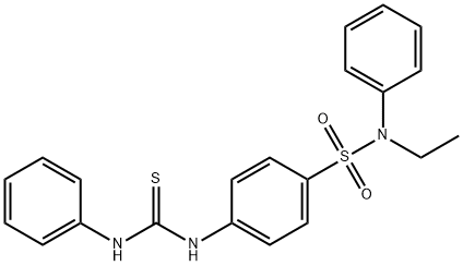 4-[(anilinocarbonothioyl)amino]-N-ethyl-N-phenylbenzenesulfonamide 结构式