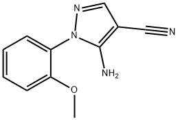 5-氨基-1-(2-甲氧基苯基)-1H-吡唑-4-腈 结构式