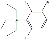 Silane, (3-bromo-2,6-difluorophenyl)triethyl- 结构式