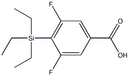 Benzoic acid, 3,5-difluoro-4-(triethylsilyl)- 结构式