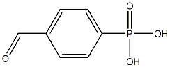 (4-甲酰基苯基)膦酸 结构式