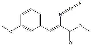 2-Propenoic acid, 2-azido-3-(3-methoxyphenyl)-, methyl ester 结构式