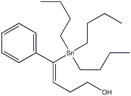 3-Buten-1-ol, 4-phenyl-4-(tributylstannyl)-, (3Z)- 结构式