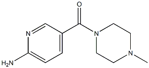 (6-氨基吡啶-3-基)(4-甲基哌嗪-1-基)甲酮 结构式