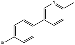 5-(4-bromo-phenyl)-2-methyl-pyridine 结构式