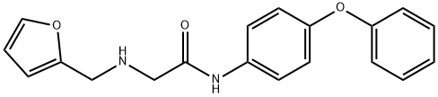 2-(furan-2-ylmethylamino)-N-(4-phenoxyphenyl)acetamide 结构式