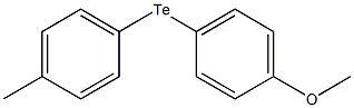 Benzene, 1-methoxy-4-[(4-methylphenyl)telluro]- 结构式