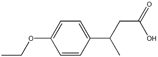 3-(4-乙氧基苯基)丁酸 结构式