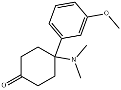 Cyclohexanone, 4-(dimethylamino)-4-(3-methoxyphenyl)- 结构式