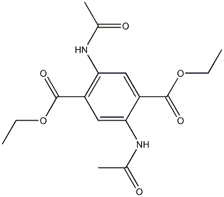 1,4-Benzenedicarboxylic acid, 2,5-bis(acetylamino)-, diethyl ester 结构式