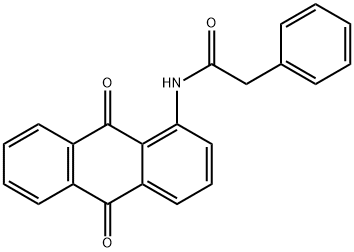 Benzeneacetamide, N-(9,10-dihydro-9,10-dioxo-1-anthracenyl)- 结构式