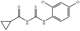 N-{[(2,4-dichlorophenyl)amino]carbonothioyl}cyclopropanecarboxamide 结构式