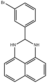 1H-Perimidine,2-(3-bromophenyl)-2,3-dihydro- 结构式