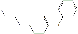 Octanethioic acid, S-phenyl ester 结构式