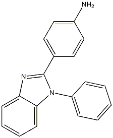 Benzenamine, 4-(1-phenyl-1H-benzimidazol-2-yl)- 结构式