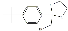 1,3-Dioxolane, 2-(bromomethyl)-2-[4-(trifluoromethyl)phenyl]- 结构式