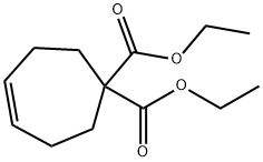 diethyl cyclohept-4-ene-1,1-dicarboxylate 结构式