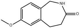 7-甲氧基-4,5-二氢-1H-苯并[C]氮杂卓-3(2H)-酮 结构式