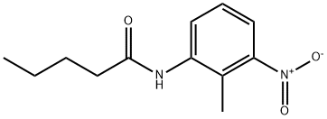 N-(2-methyl-3-nitrophenyl)pentanamide 结构式