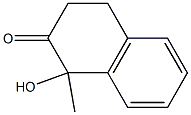 2(1H)-Naphthalenone, 3,4-dihydro-1-hydroxy-1-methyl- 结构式