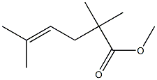 4-Hexenoic acid, 2,2,5-trimethyl-, methyl ester 结构式