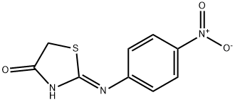 (Z)-2-((4-硝基苯基)亚氨基)噻唑啉-4-酮 结构式