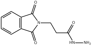 1,3-dihydro-1,3-dioxo-2H-Isoindole-2-propanoic acid,, hydrazide 结构式