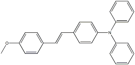 (E)-4-(4-METHOXYSTYRYL)-N,N-DIPHENYLANILINE 结构式