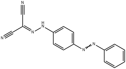 Propanedinitrile, [[4-(phenylazo)phenyl]hydrazono]- 结构式