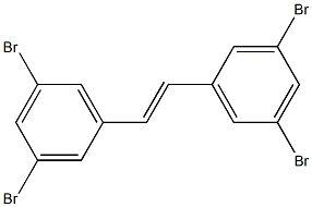 (E)-1,2-双(3,5-二溴苯基)乙烯 结构式