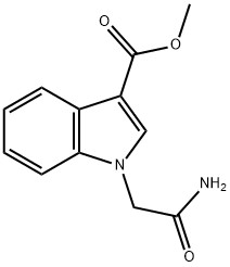Methyl 1-(2-amino-2-oxoethyl)-indole-3-carboxylate 结构式