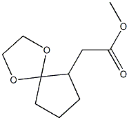 1,4-Dioxaspiro[4.4]nonane-6-acetic acid, methyl ester 结构式